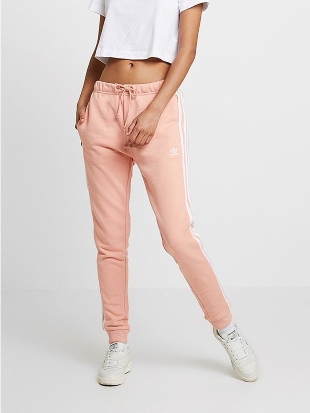 Adidas Originals 3 stripes cuffed track pants Sz S